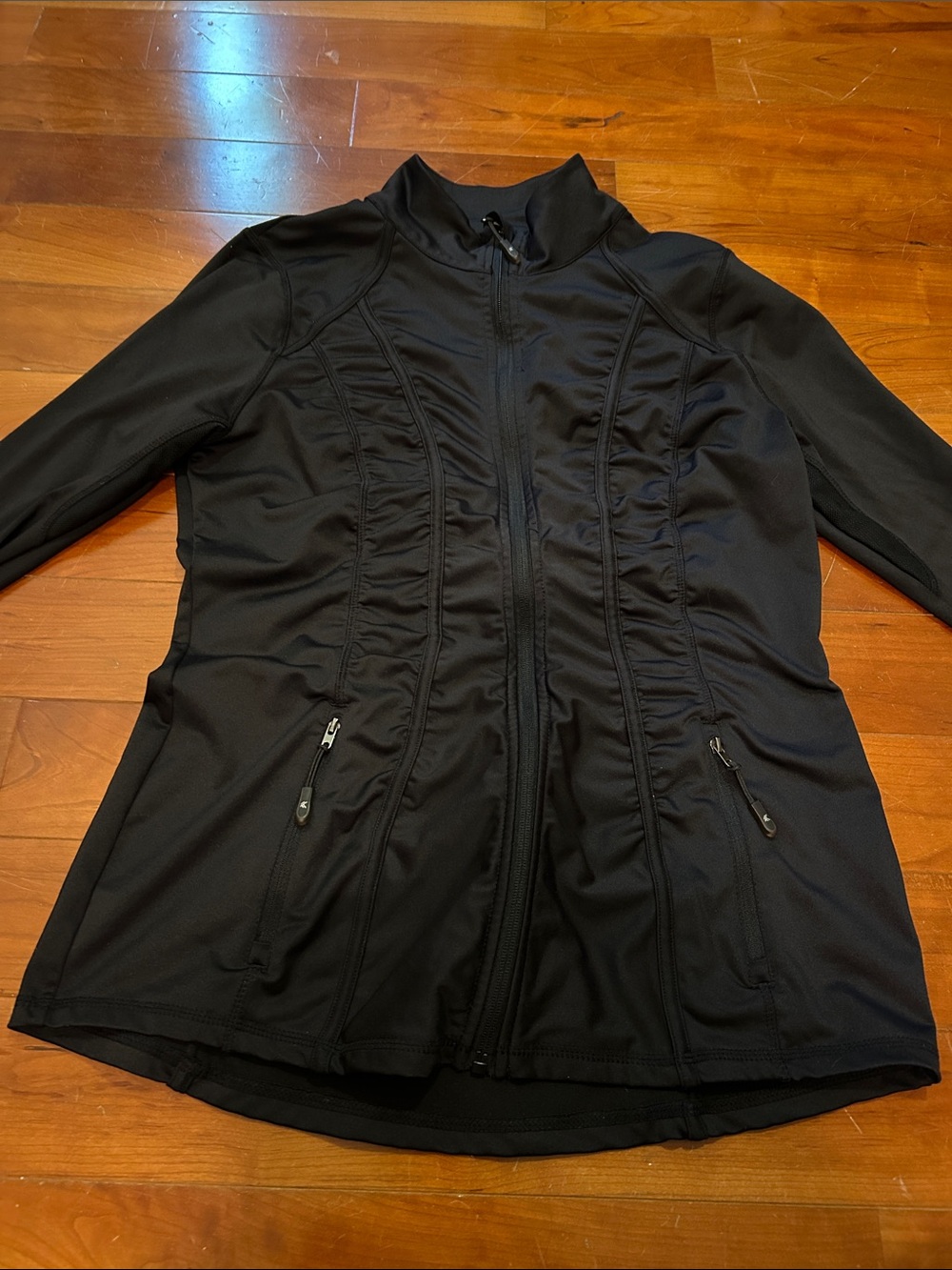 Women’s Black Zip-Front Active Jacket